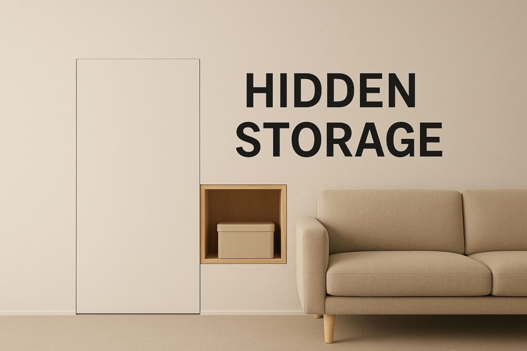 隠れた収納デザイン